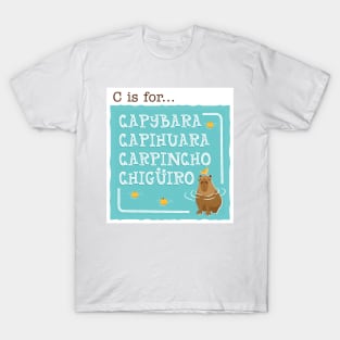 C is for Capybara T-Shirt